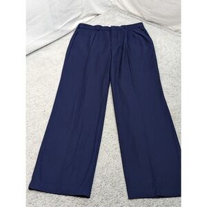 Levi's Chinos Navy Blue Pleated Dress Pants 33x34 Classic Fit Trousers Business